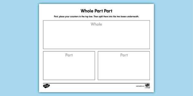 blank part part whole worksheets blank part part whole worksheets