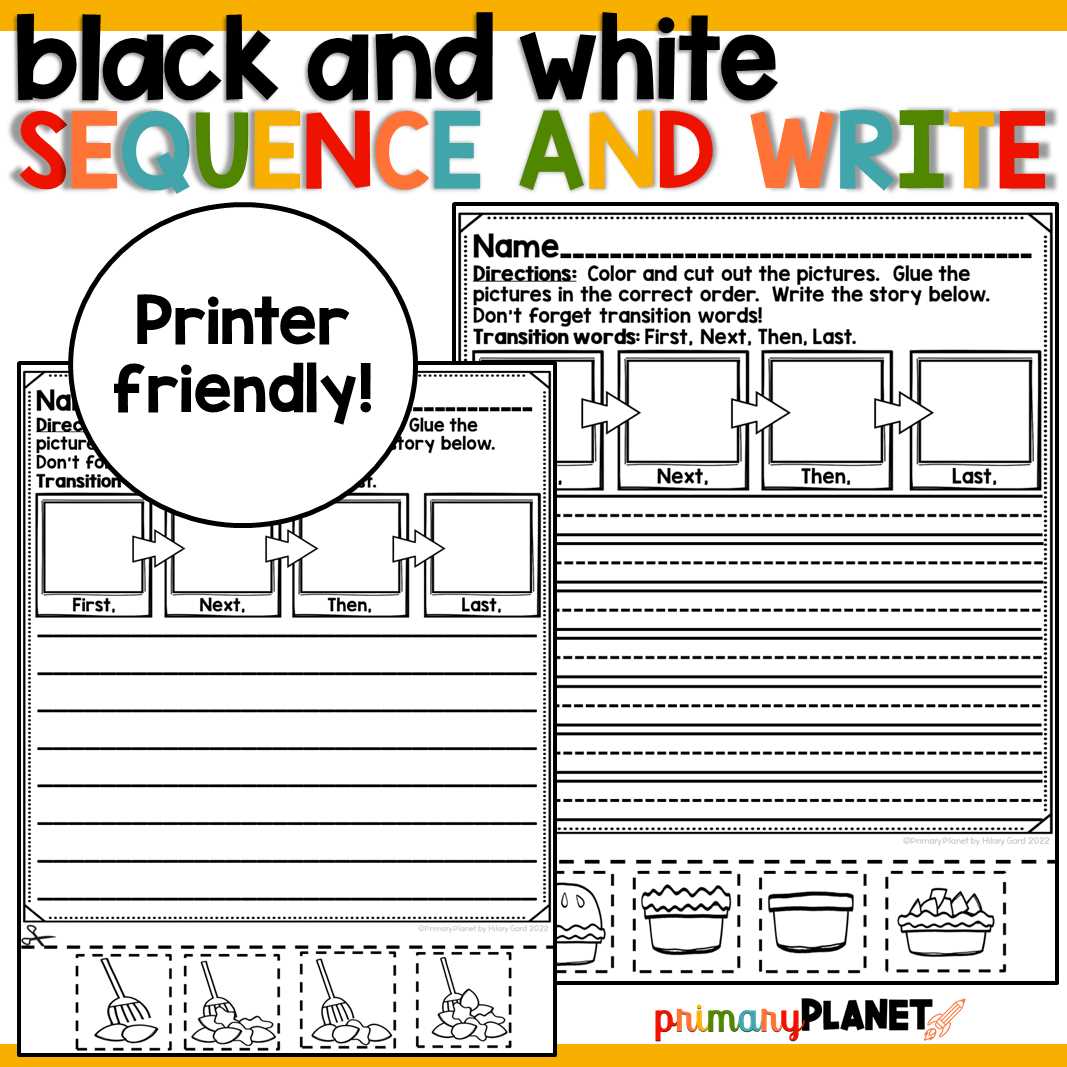 blank story sequencing worksheets