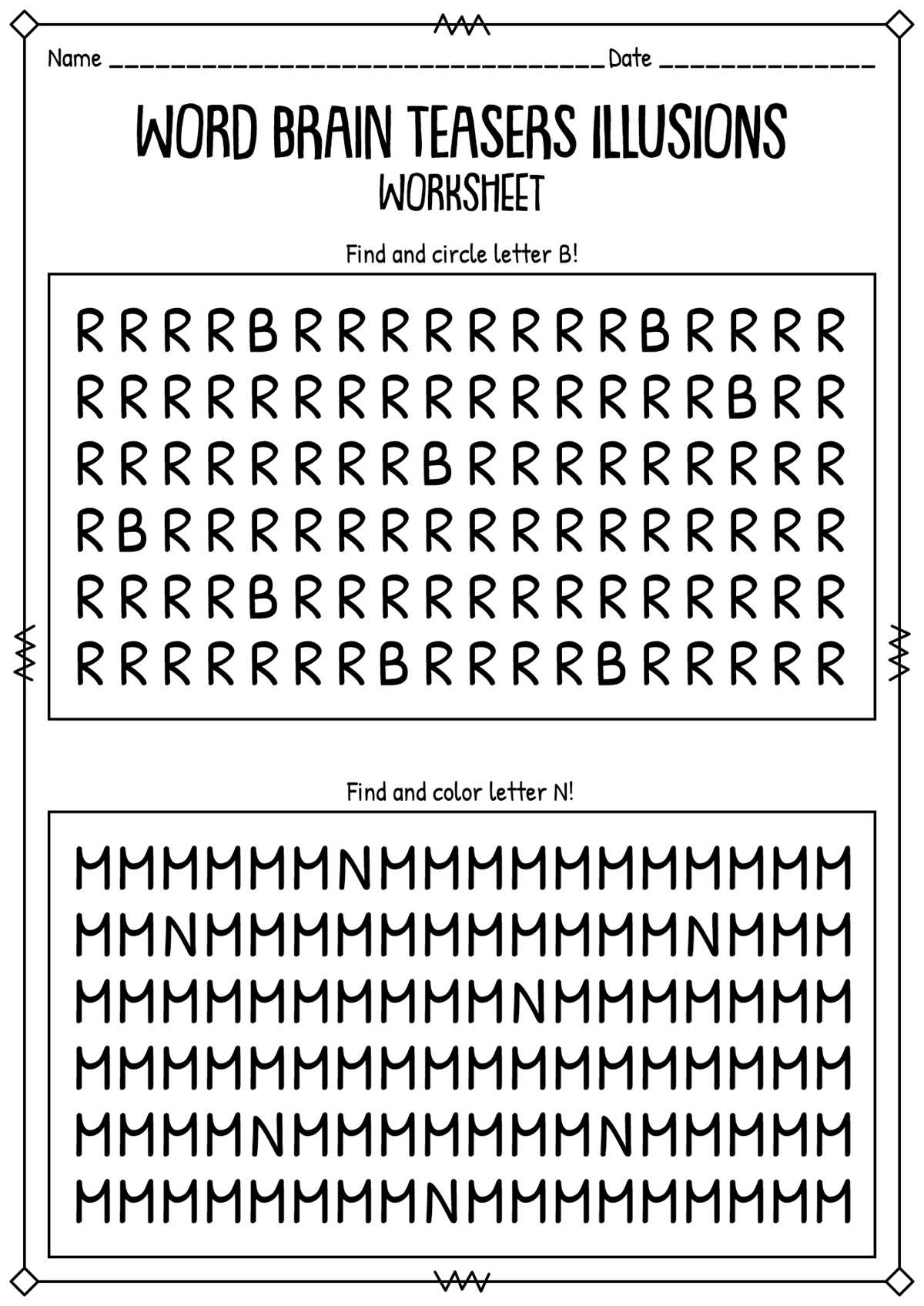 brain teasers for students worksheets