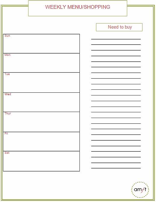 bsa meal planning worksheet