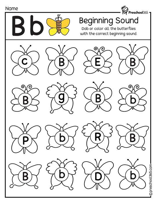 butterfly preschool worksheets
