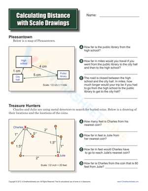 calculating distance worksheet