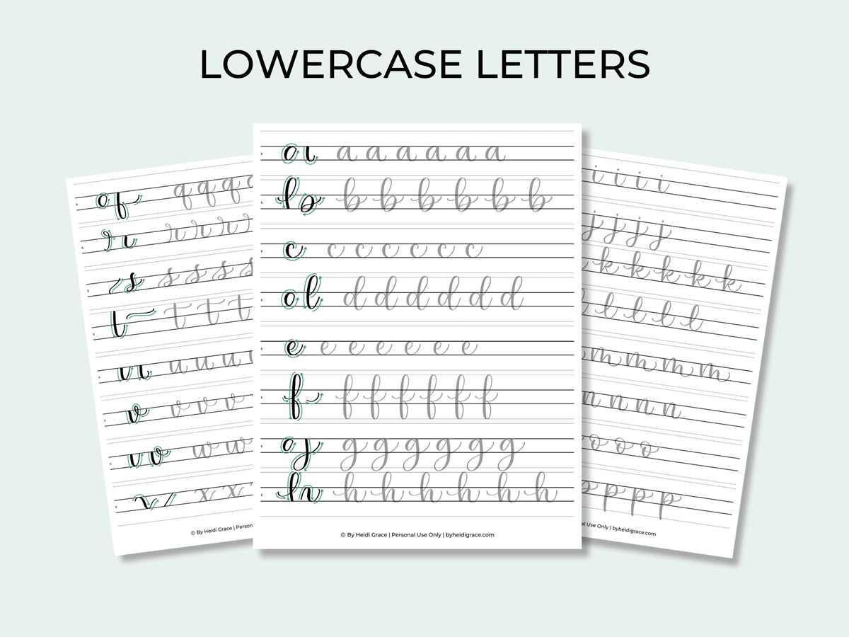 calligraphy handwriting practice worksheets