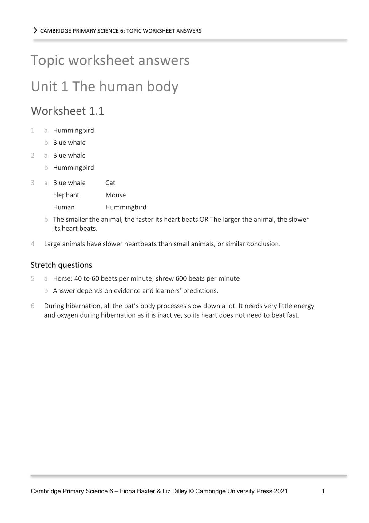 cambridge primary science worksheets cambridge primary science worksheets