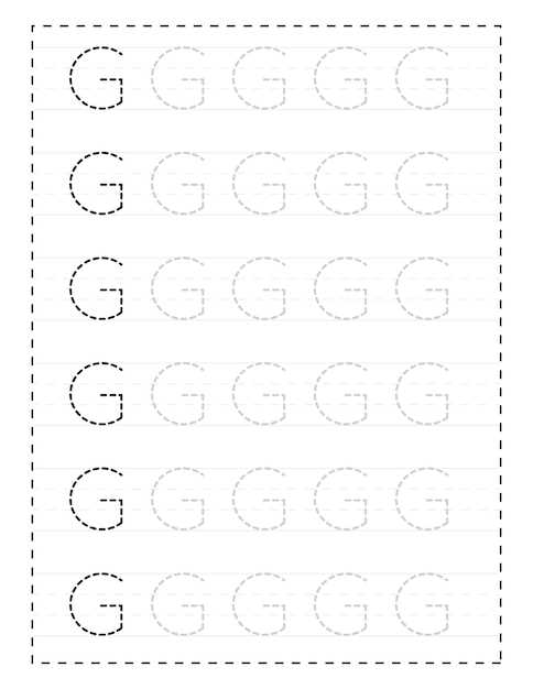 capital g worksheet