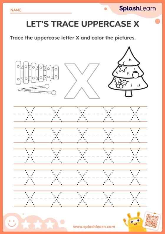 capital letter x worksheet