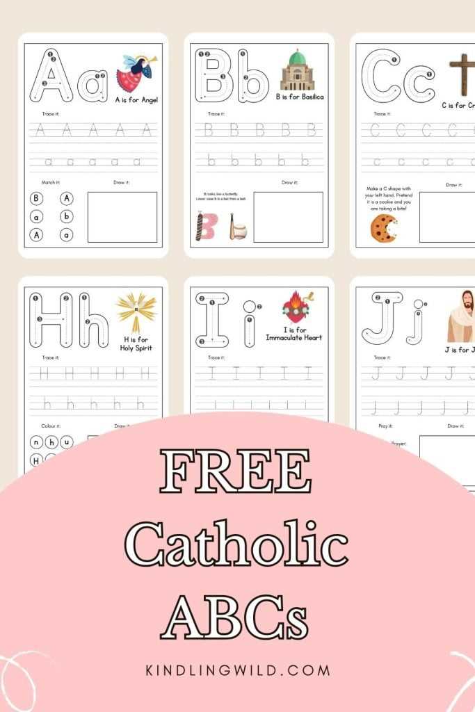 catholic worksheets for kindergarten