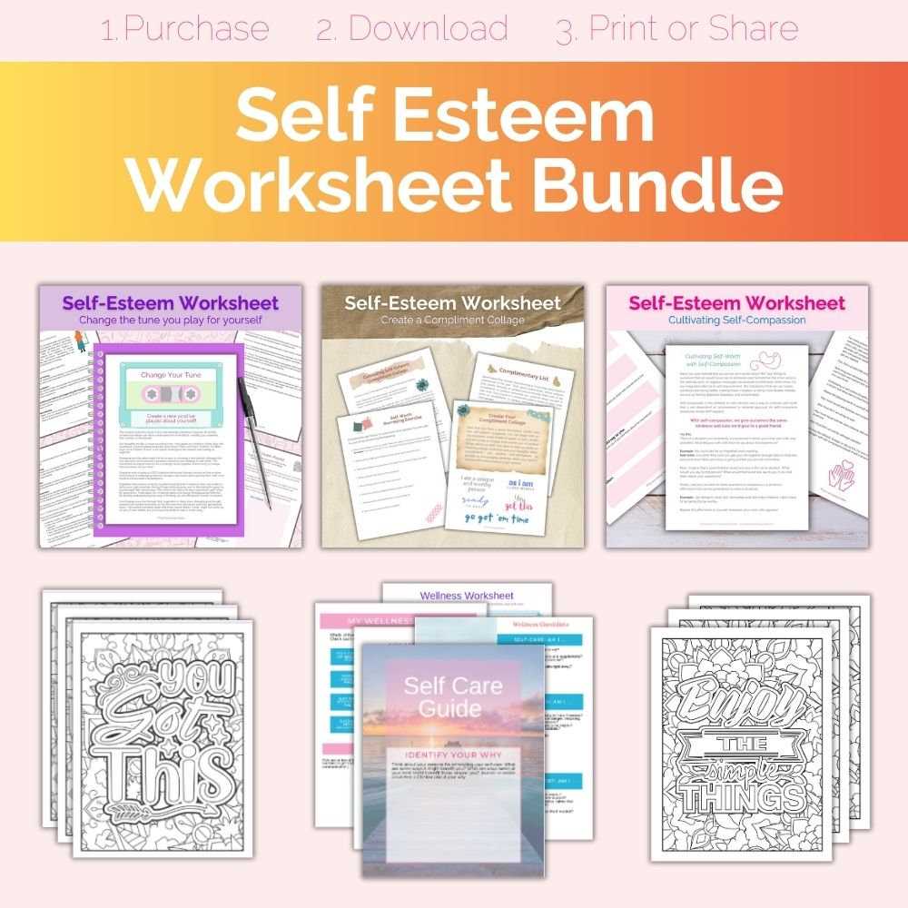 cbt self esteem worksheets