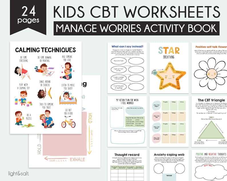 cbt worksheets anxiety