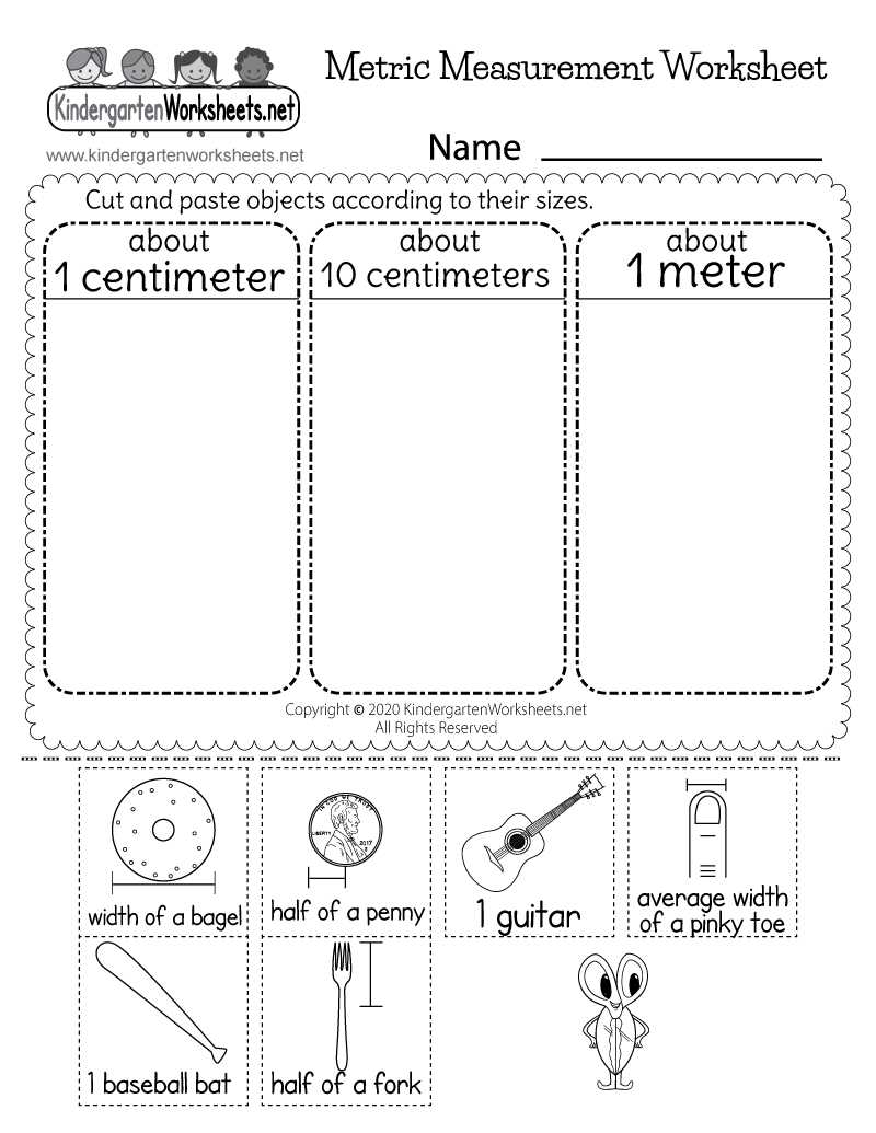 centimeter and meter worksheet