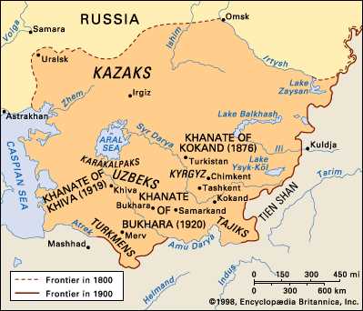 central asia worksheets