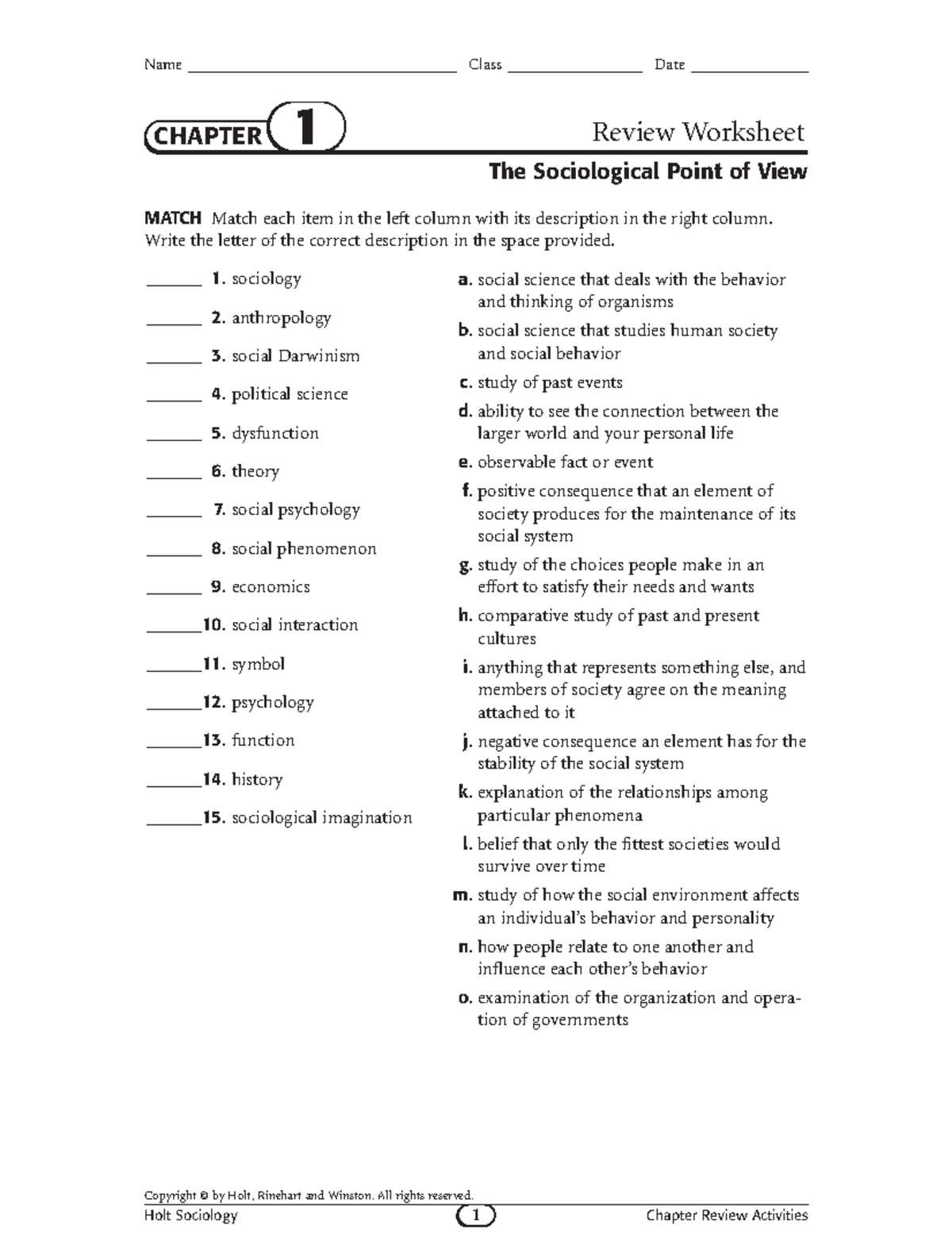 chapter 4 review worksheet social structure