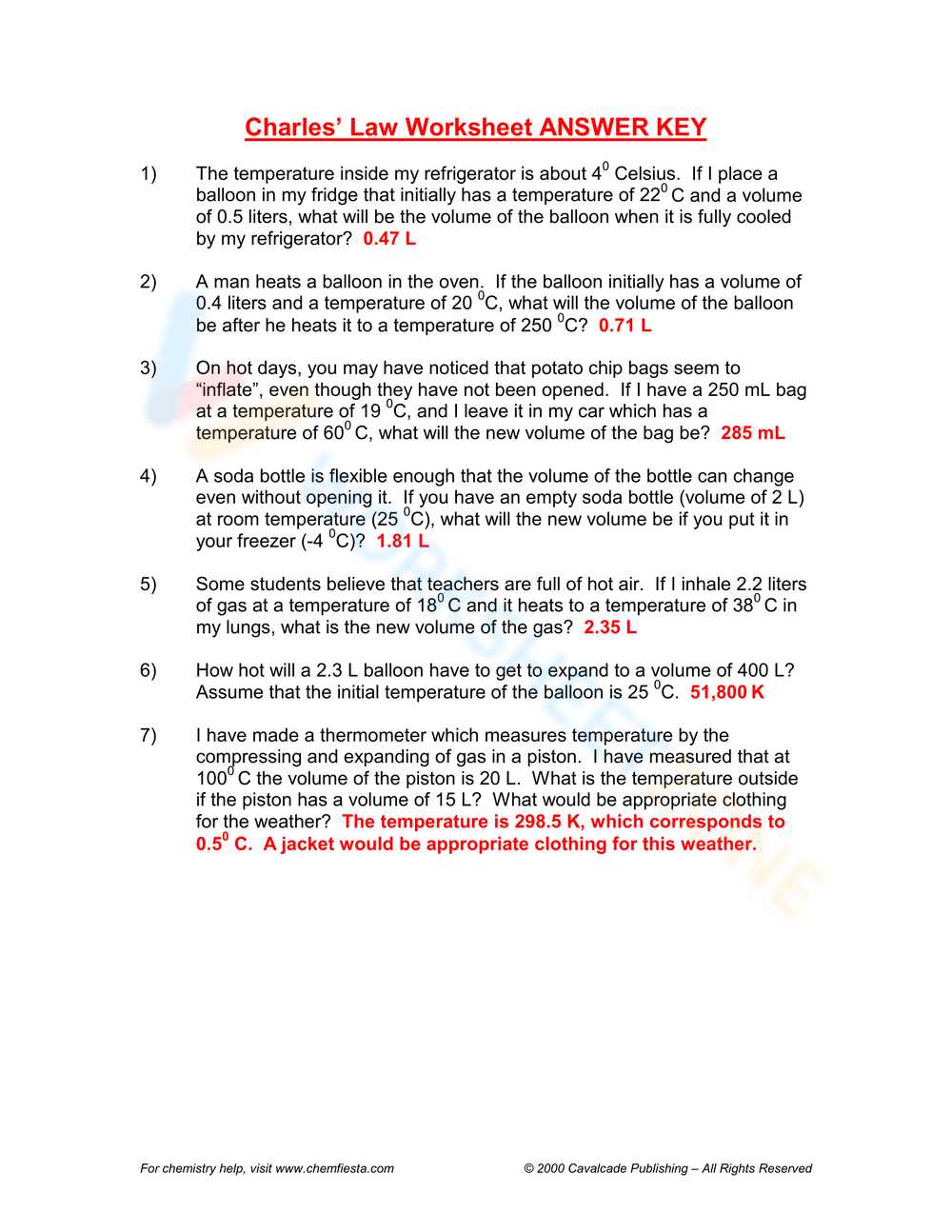 chemistry charles law worksheet chemistry charles law worksheet