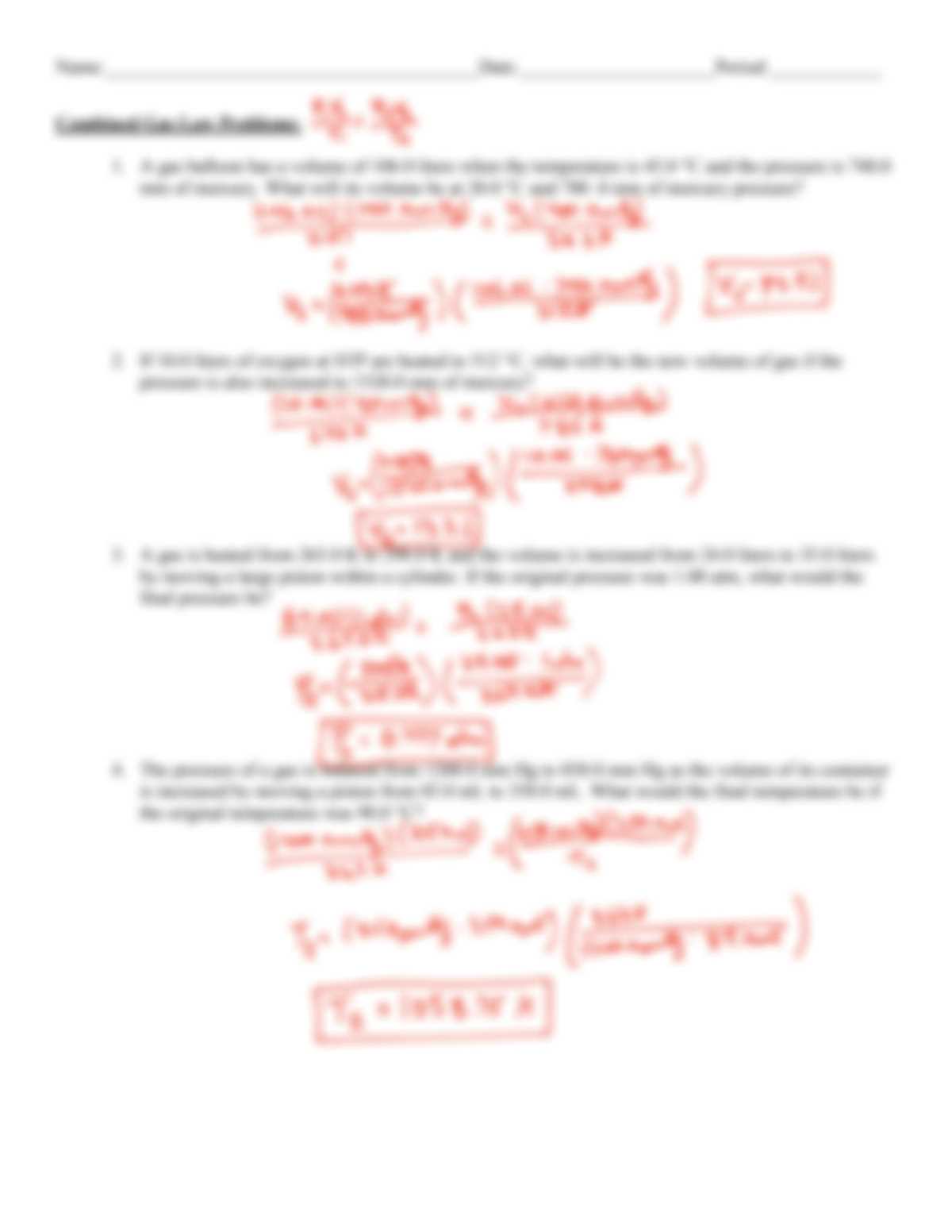 chemistry charles law worksheet chemistry charles law worksheet