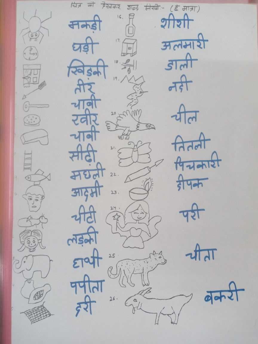 chhoti ee ki matra worksheet