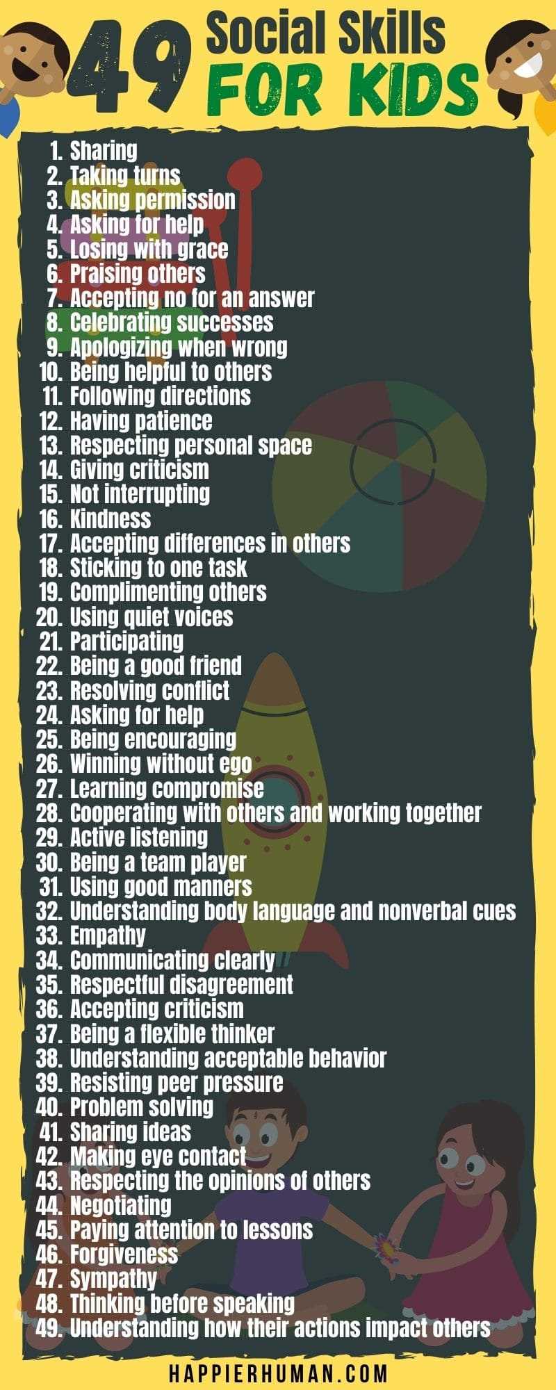 childrens social skills worksheets