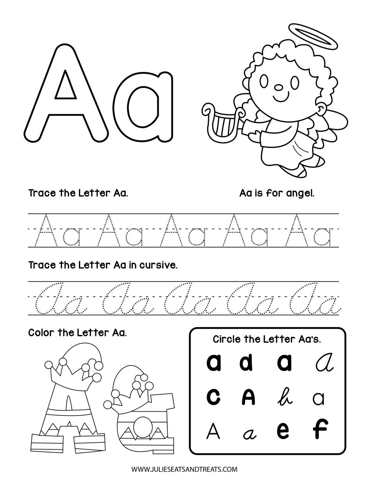 christmas abc worksheets for kindergarten