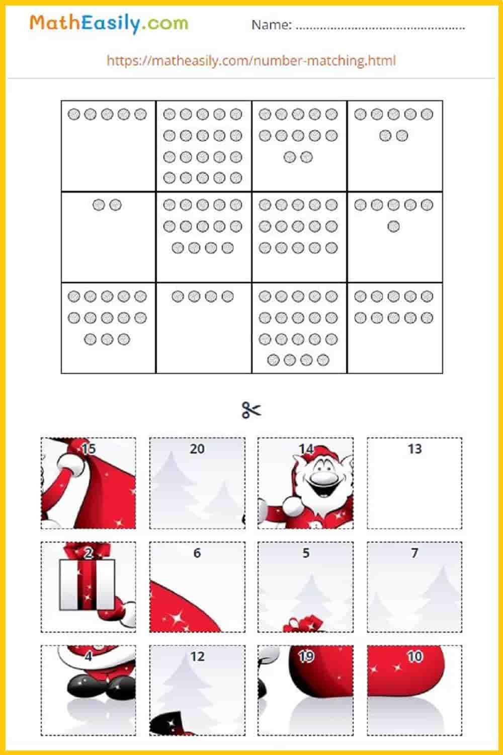 christmas addition worksheets kindergarten