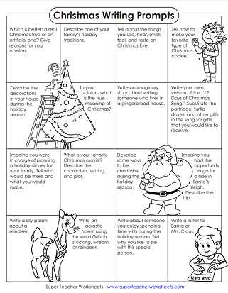 christmas day reading comprehension worksheet
