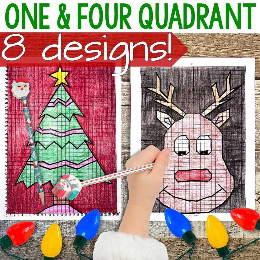 christmas graphing worksheets middle school