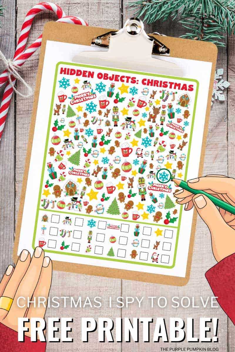 christmas hidden object worksheets
