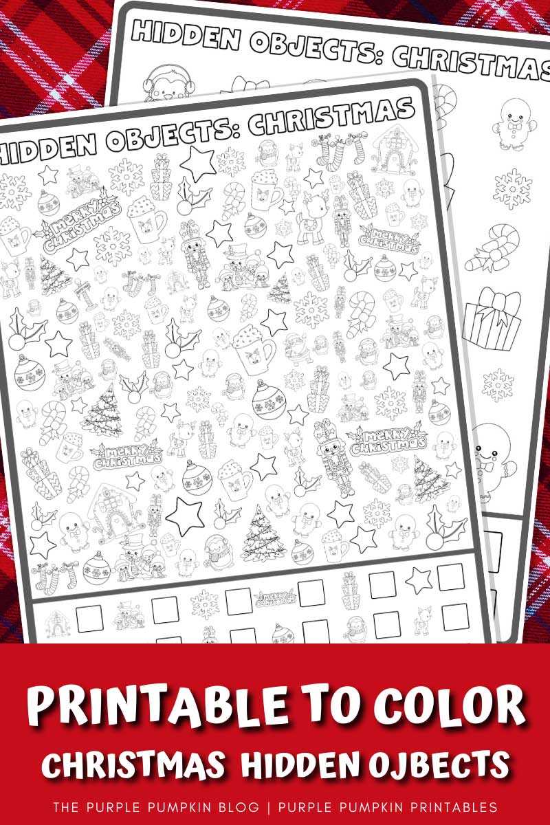 christmas hidden object worksheets