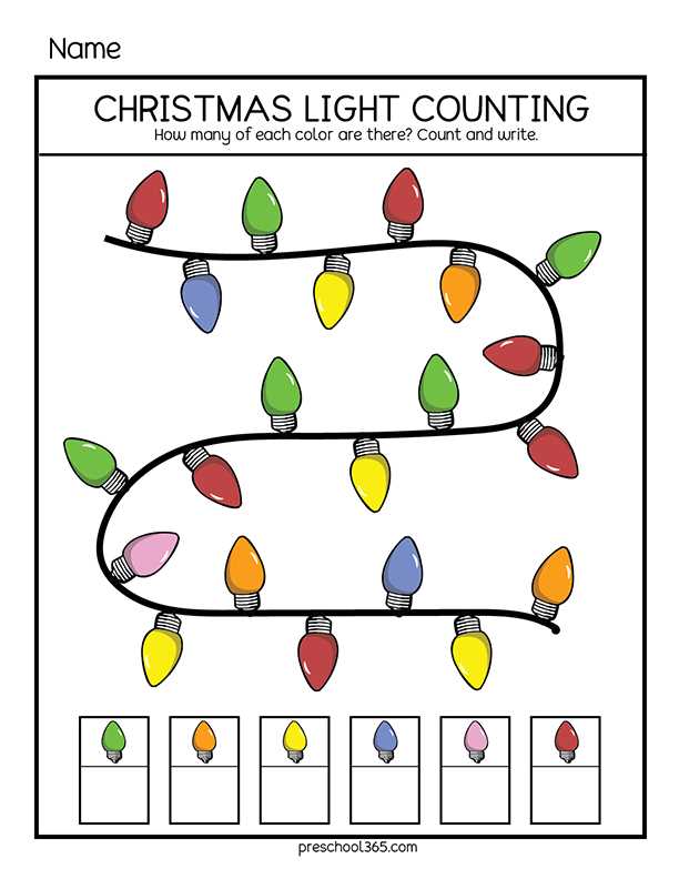 christmas worksheets pre k