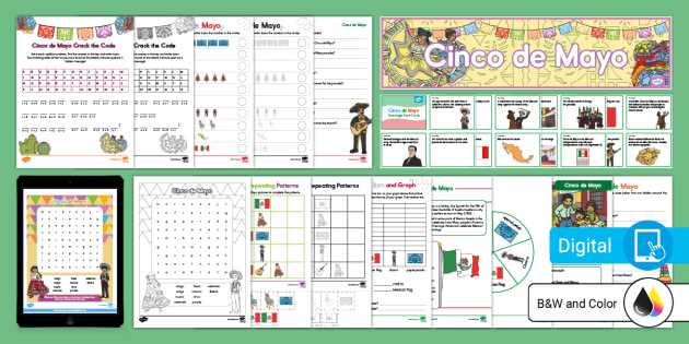 cinco de mayo math worksheets free