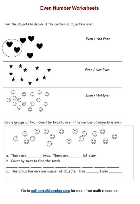circle the even number worksheet