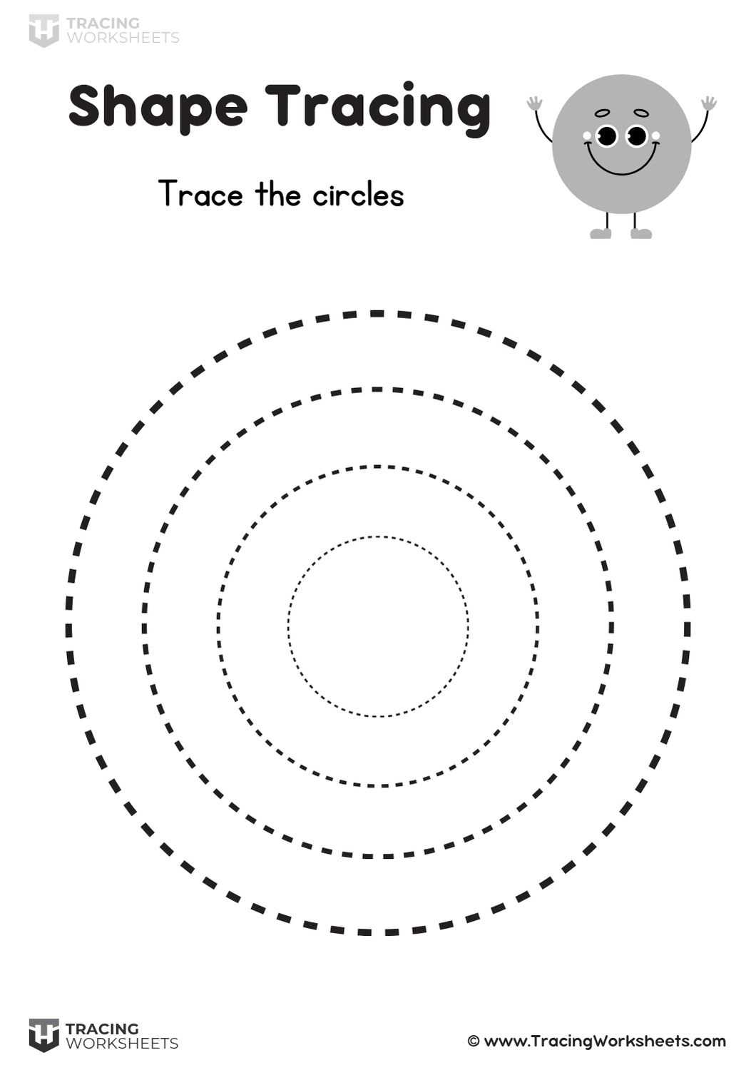 circles worksheet 1