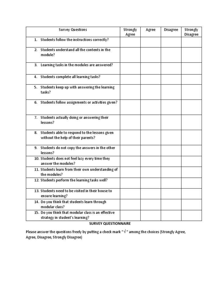 class survey worksheet