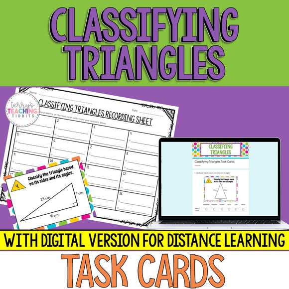 classify triangle worksheet