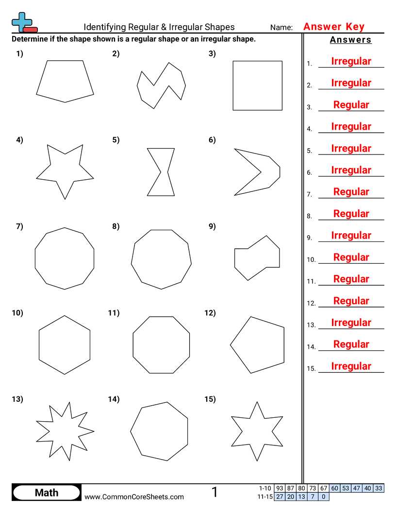 classifying regular and irregular polygons worksheet
