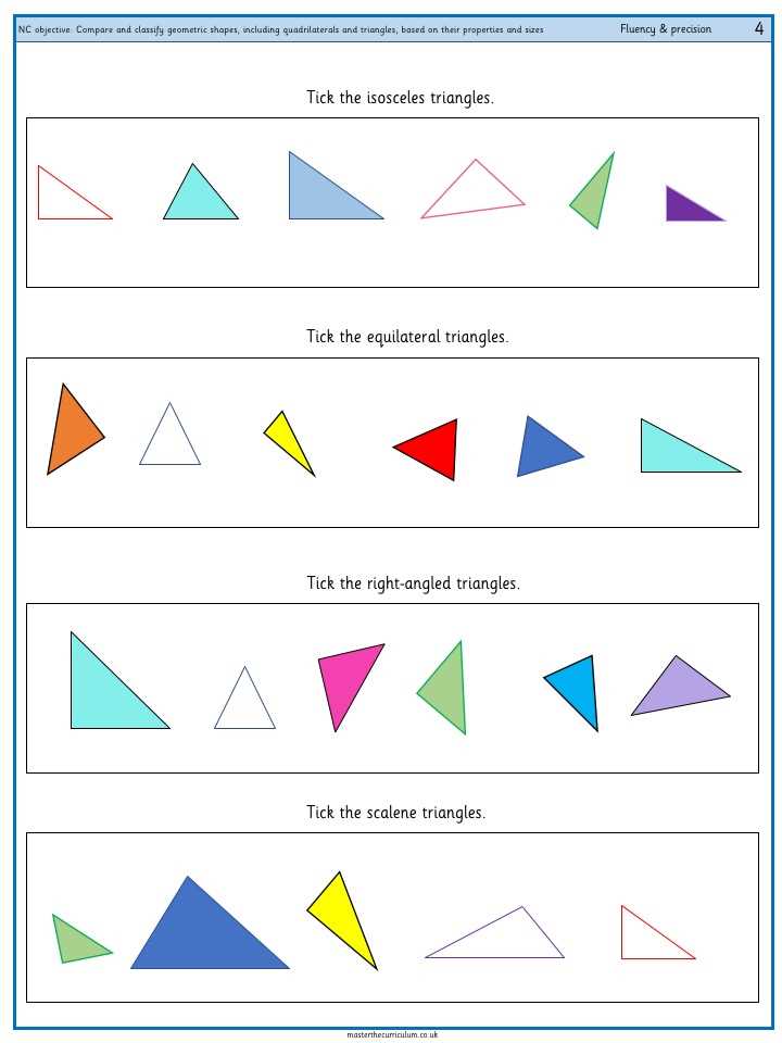 classifying shapes worksheets