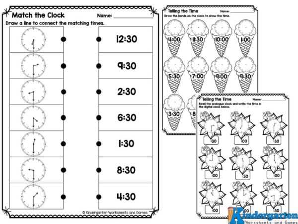clock reading worksheet