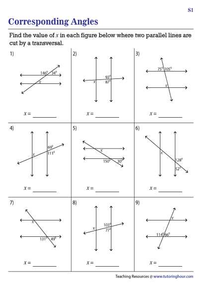 co interior angles worksheet