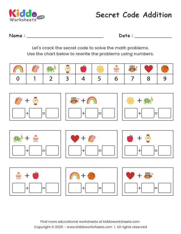 code worksheets for kids
