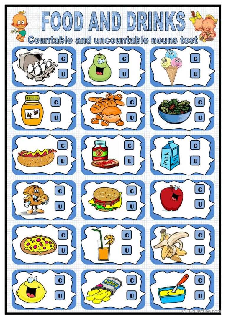 collective nouns food worksheet