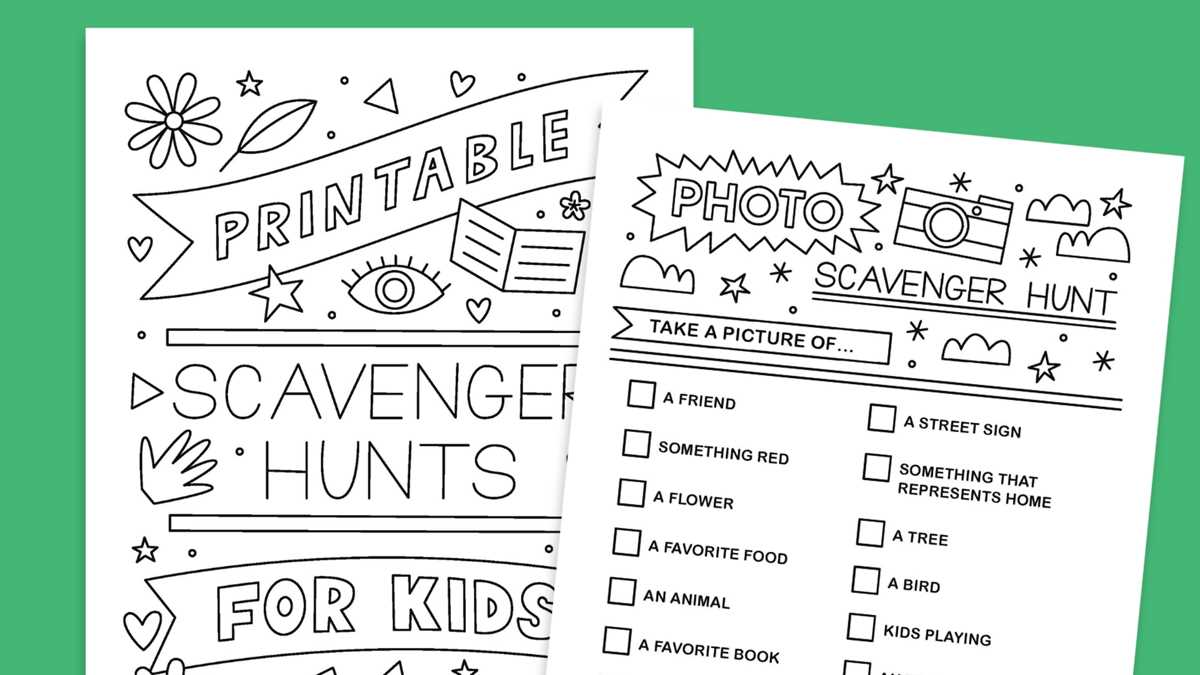 college scavenger hunt worksheet