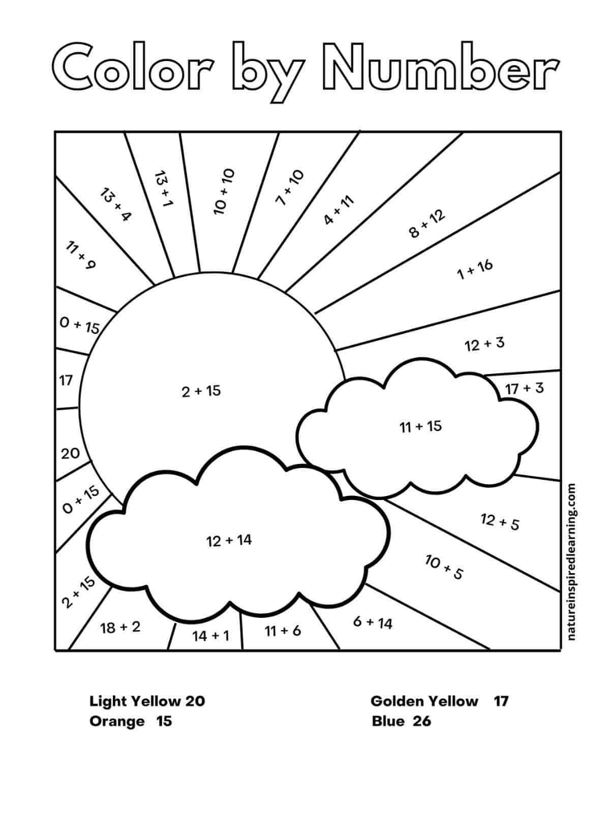 color by numbers math worksheets color by numbers math worksheets