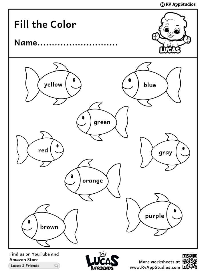 color preschool worksheets