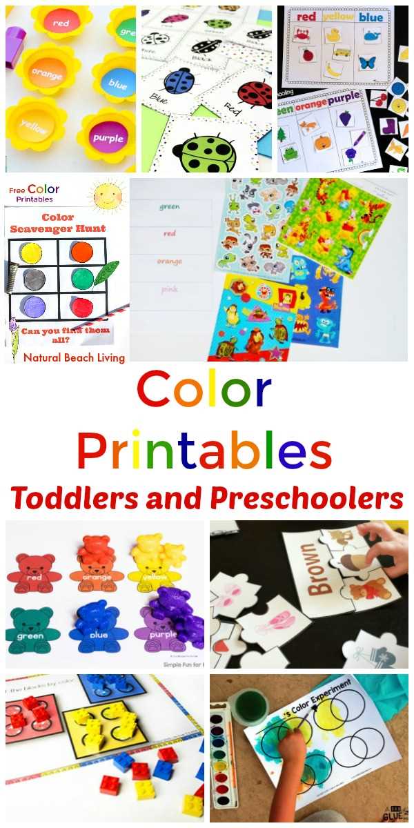 color purple worksheets for preschool