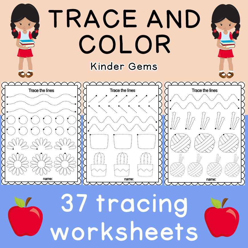 color tracing worksheets
