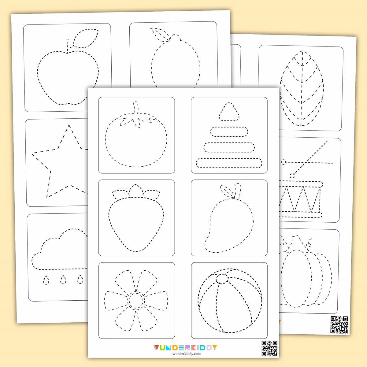 color tracing worksheets