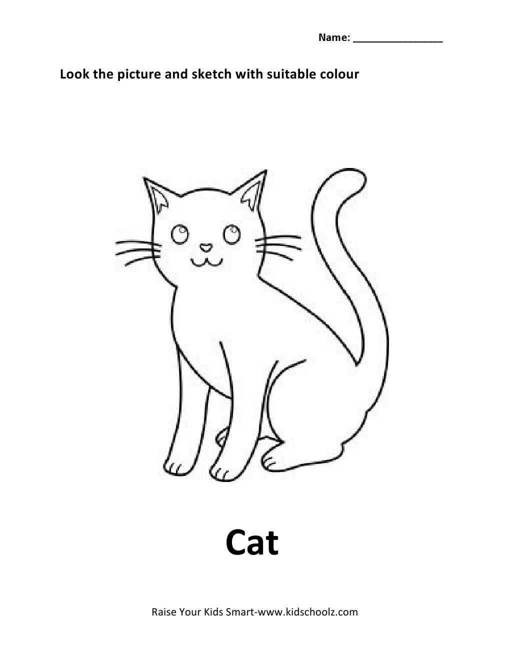 coloring animals worksheets for kindergarten