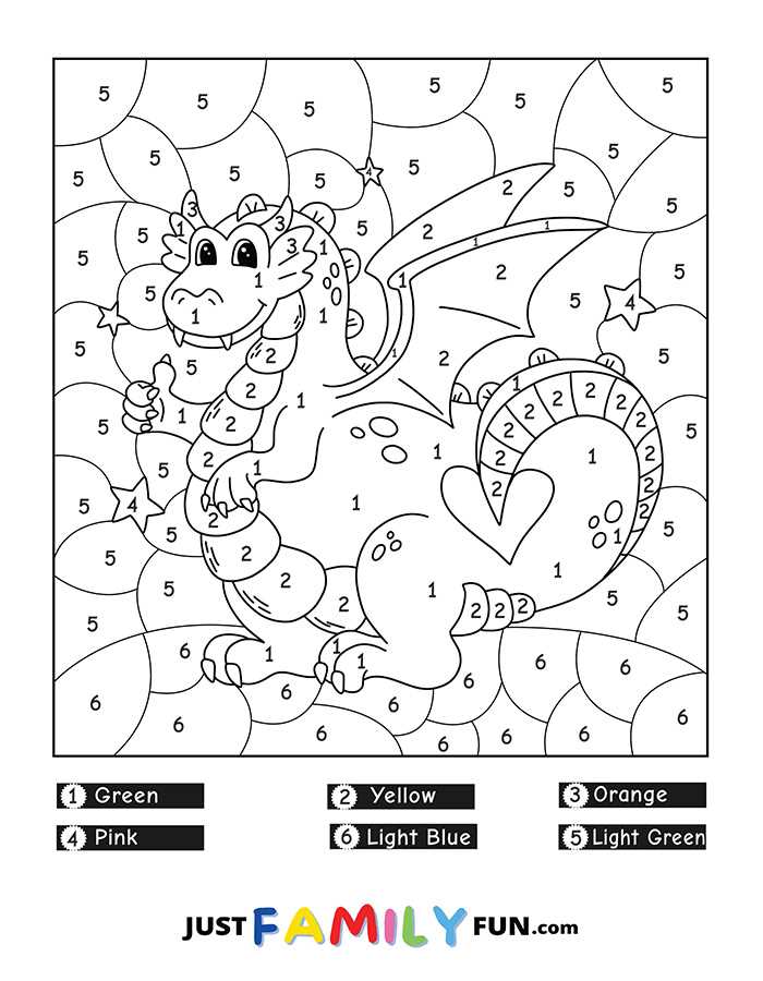 colors with numbers worksheet