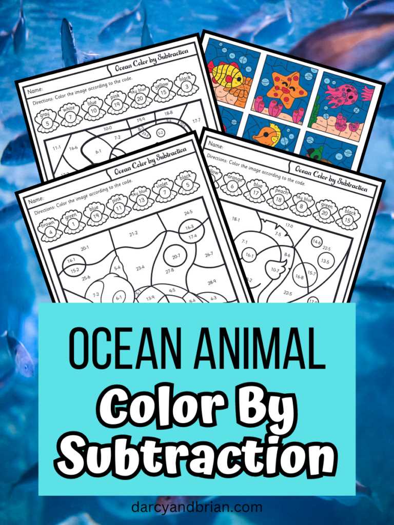 colour by subtraction worksheet