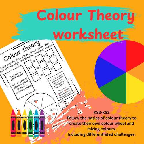 colour theory worksheet
