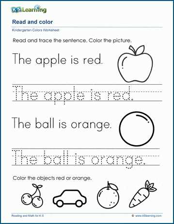 colour worksheets