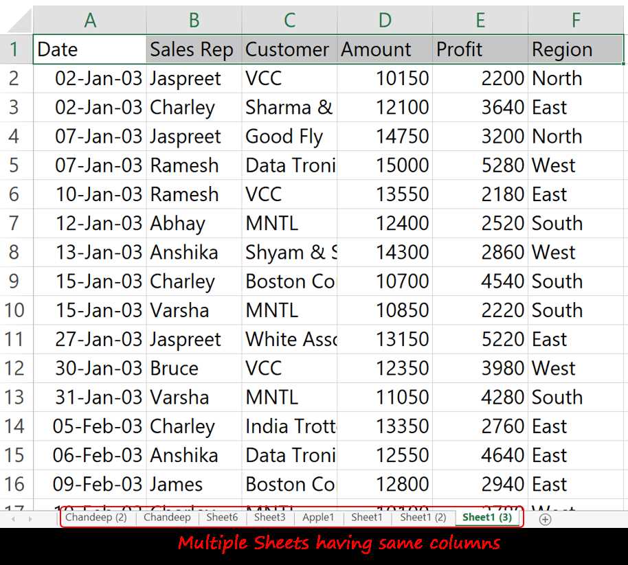 combine multiple worksheets into one vba